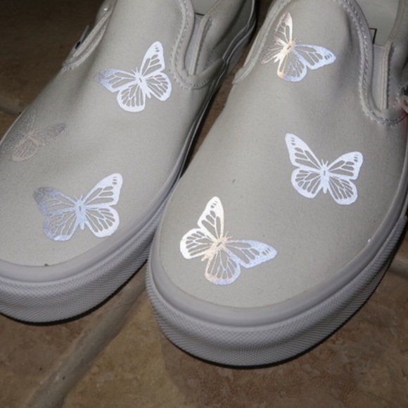 Reflective Butterfly Slip on vans - Picture 3 of 3